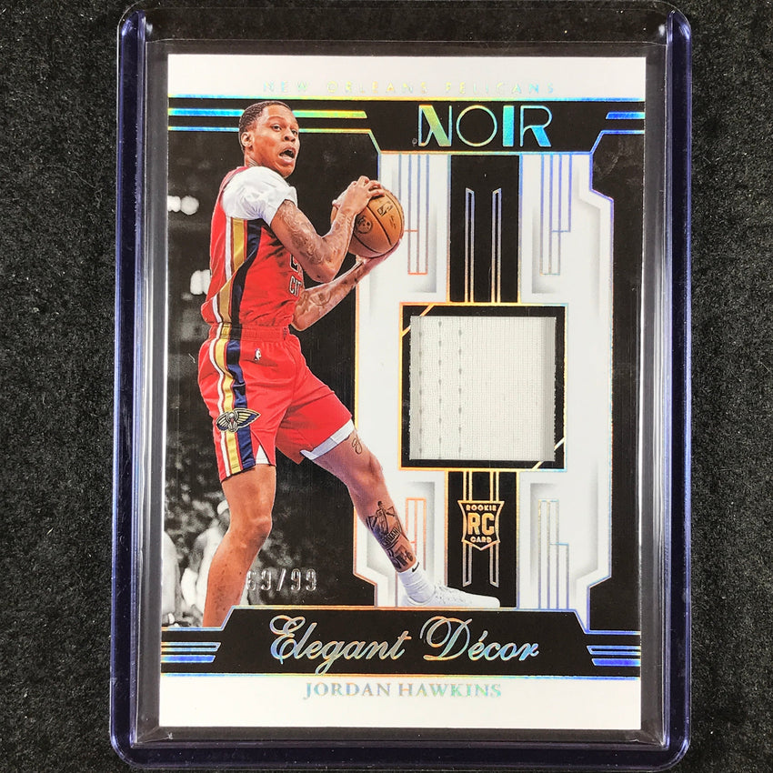 2023-24 Noir JORDAN HAWKINS Elegant Decor Rookie Jersey Relic 69/99