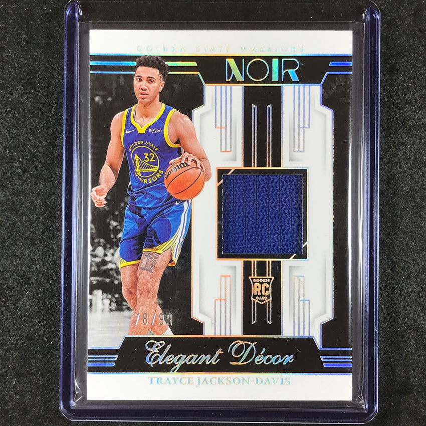 2023-24 Noir TRAYCE JACKSON-DAVIS Elegant Decor Rookie Jersey Relic 78/99