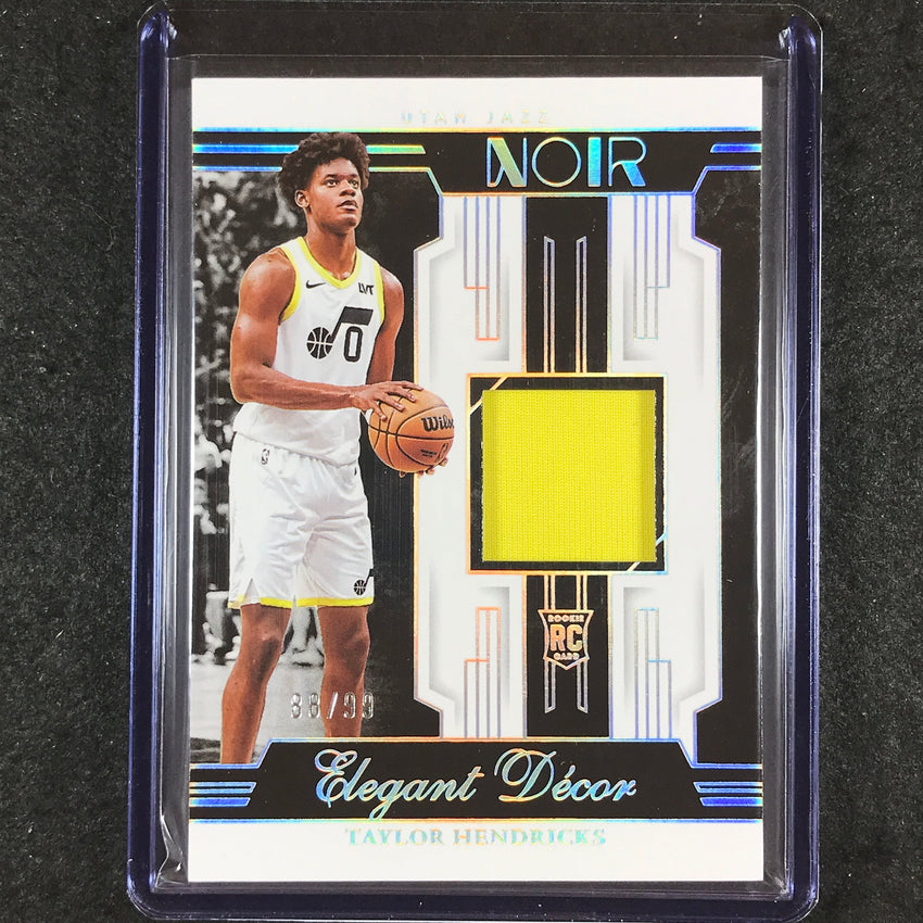 2023-24 Noir TAYLOR HENDRICKS Elegant Decor Rookie Jersey Relic 88/99