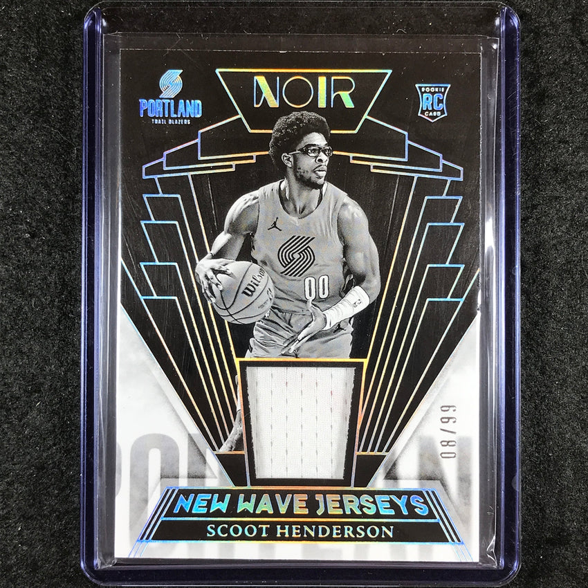 2023-24 Noir SCOOT HENDERSON New Wave Jerseys Rookie Relic 8/99
