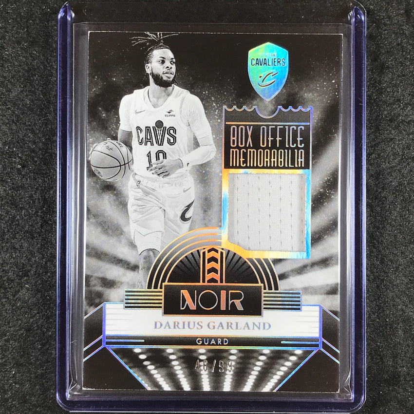 2023-24 Noir DARIUS GARLAND Box Office Memorabilia Jersey Relic 46/99