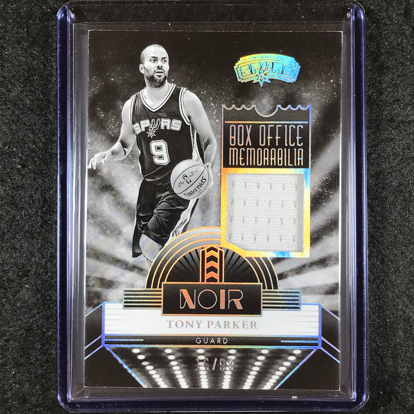 2023-24 Noir TONY PARKER Box Office Memorabilia Jersey Relic 16/99