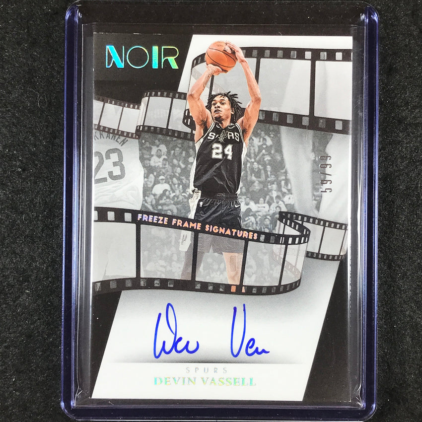 2023-24 Noir DEVIN VASSELL Freeze Frame Signatures Auto Holo Silver 59/99