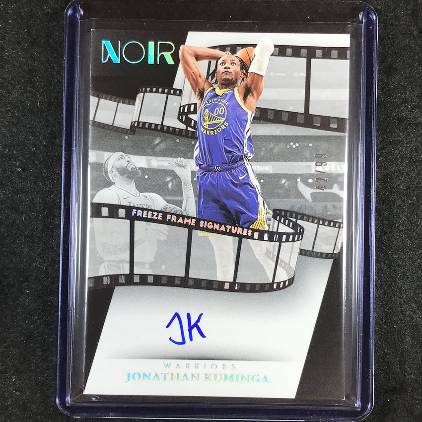 2023-24 Noir JONATHAN KUMINGA Freeze Frame Signatures Auto Holo Silver 42/99