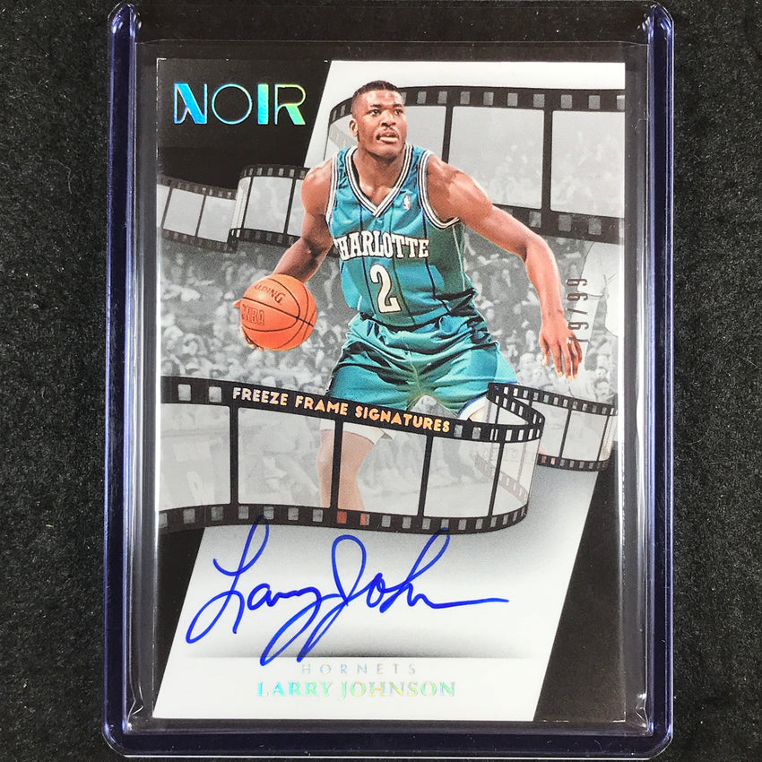 2023-24 Noir LARRY JOHNSON Freeze Frame Signatures Auto Holo Silver 79/99