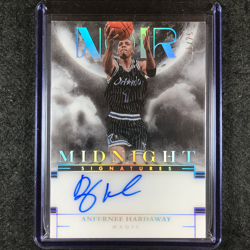 2023-24 Noir ANFERNEE HARDAWAY Midnight Signatures Auto 11/75