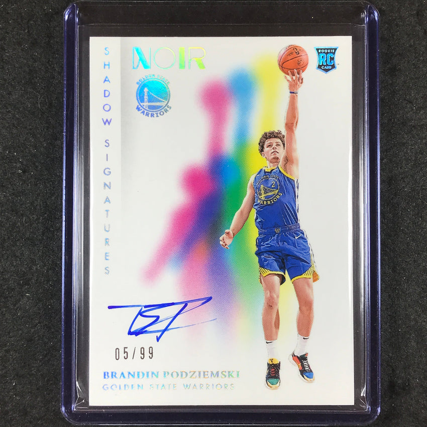 2023-24 Noir BRANDIN PODZIEMSKI Shadow Signatures Rookie Auto Holo Silver 5/99
