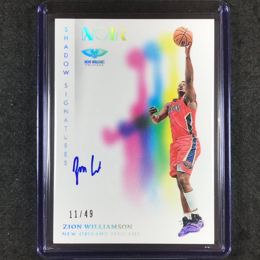 2023-24 Noir ZION WILLIAMSON Shadow Signatures Auto Holo Silver 11/49