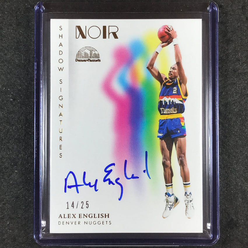 2023-24 Noir ALEX ENGLISH Shadow Signatures Auto Gold 14/25