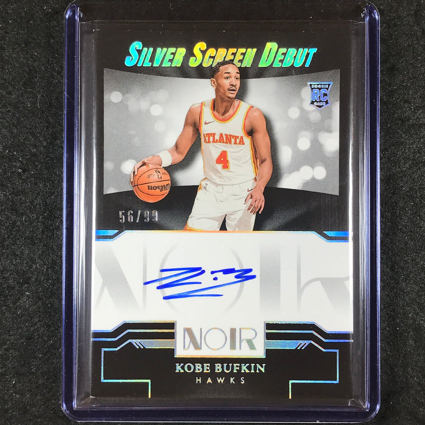 2023-24 Noir KOBE BUFKIN Silver Screen Debut Rookie Auto 56/99