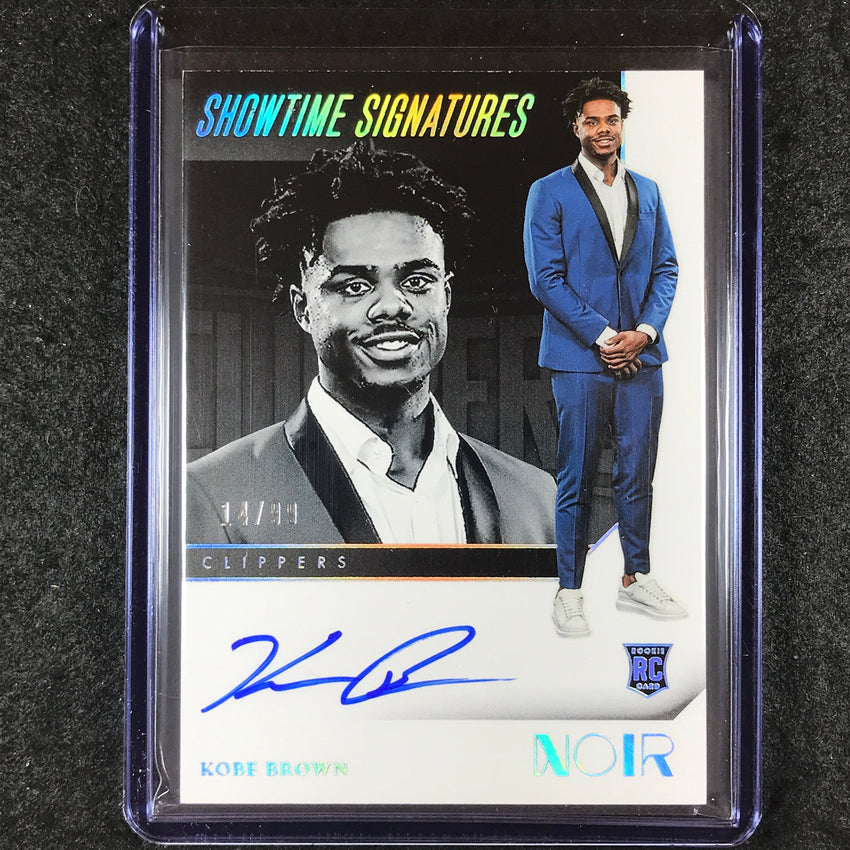 2023-24 Noir KOBE BROWN Showtime Signatures Rookie Auto 14/99