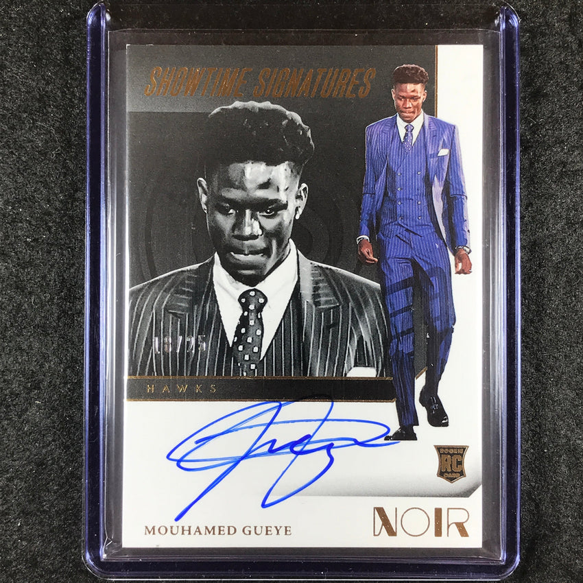 2023-24 Noir MOUHAMED GUEYE Showtime Signatures Rookie Auto Gold 18/25