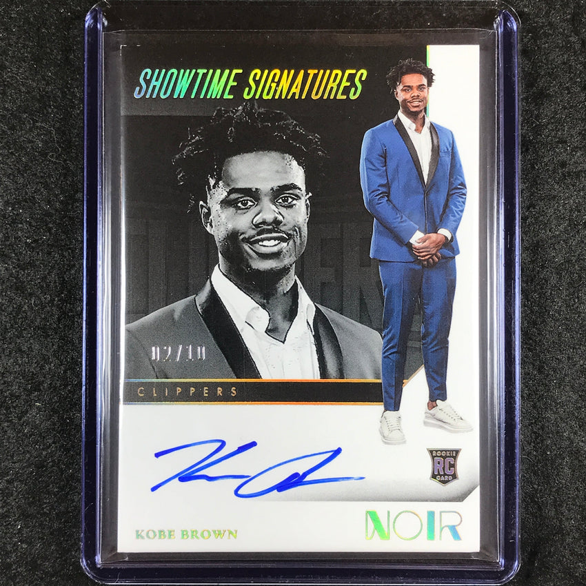 2023-24 Noir KOBE BROWN Showtime Signatures Rookie Auto Holo Gold 2/10