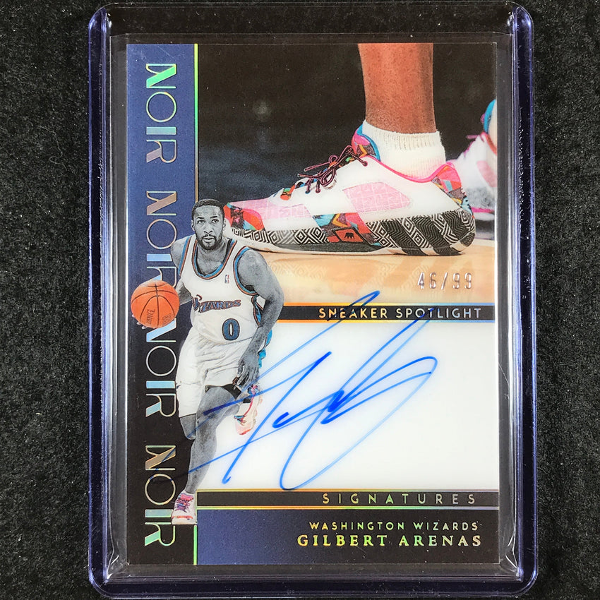 2023-24 Noir GILBERT ARENAS Sneaker Spotlight Signatures Auto 46/99