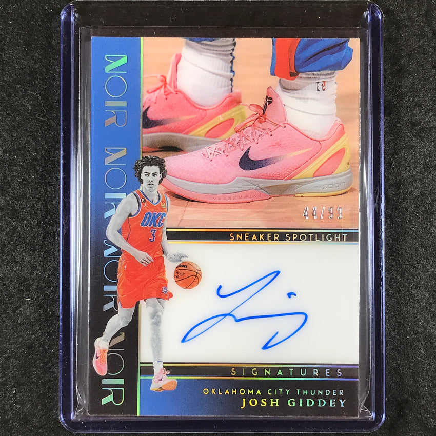 2023-24 Noir JOSH GIDDEY Sneaker Spotlight Signatures Auto 44/99