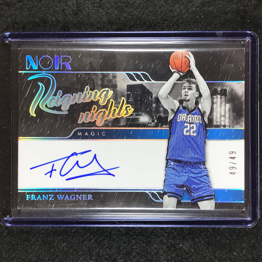2023-24 Noir FRANZ WAGNER Reigning Nights Signatures Auto 49/49