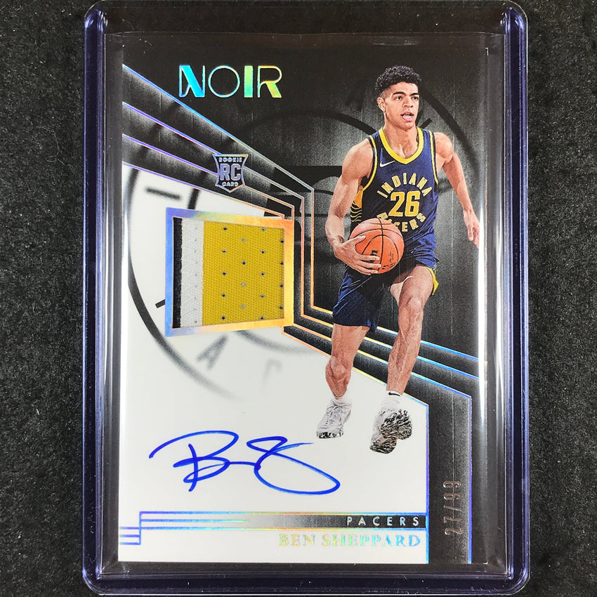 2023-24 Noir BEN SHEPPARD Rookie Patch Auto Color Silver Holo 27/99