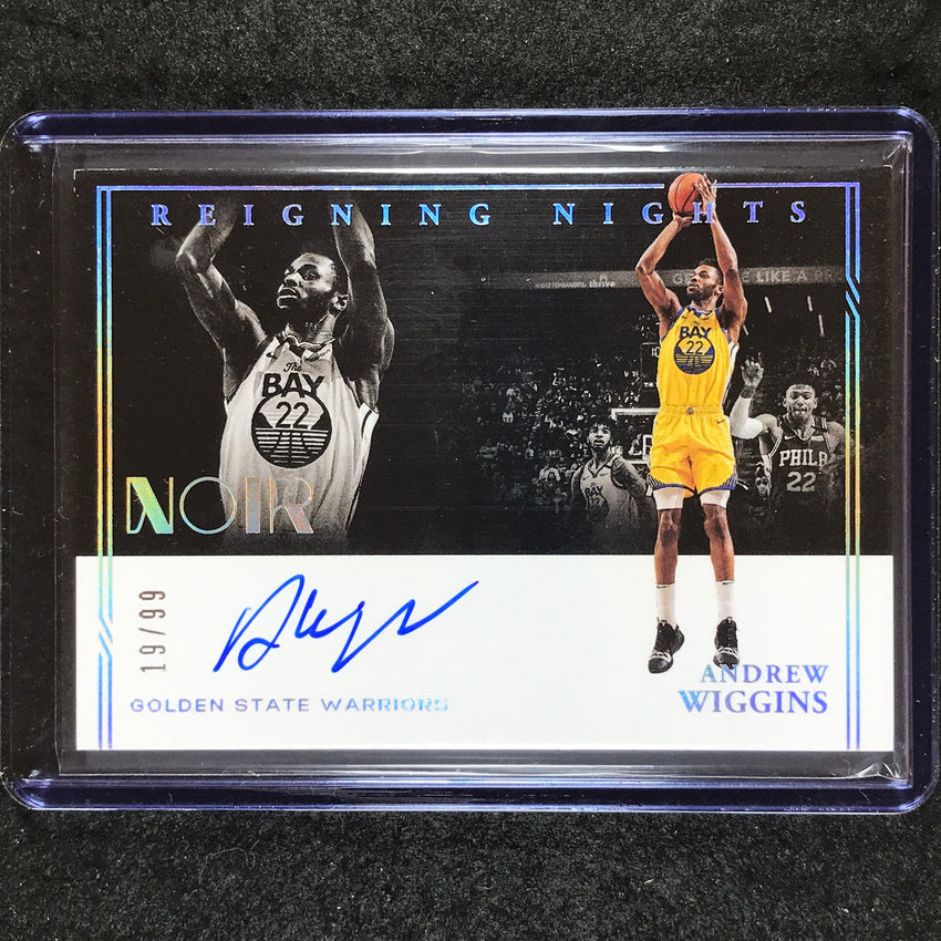 2023-24 Noir ANDREW WIGGINS 2020-21 Update Reigning Nights Auto 19/99