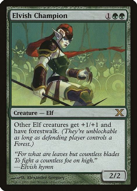 Elvish Champion - 261/383 - Rare 10th Edition