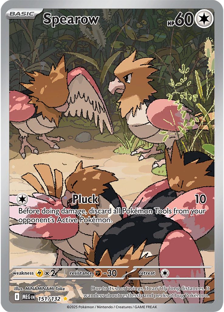 Spearow - [  151/132 ] - Illustration Rare - Pokemon ME01 Mega Evolution