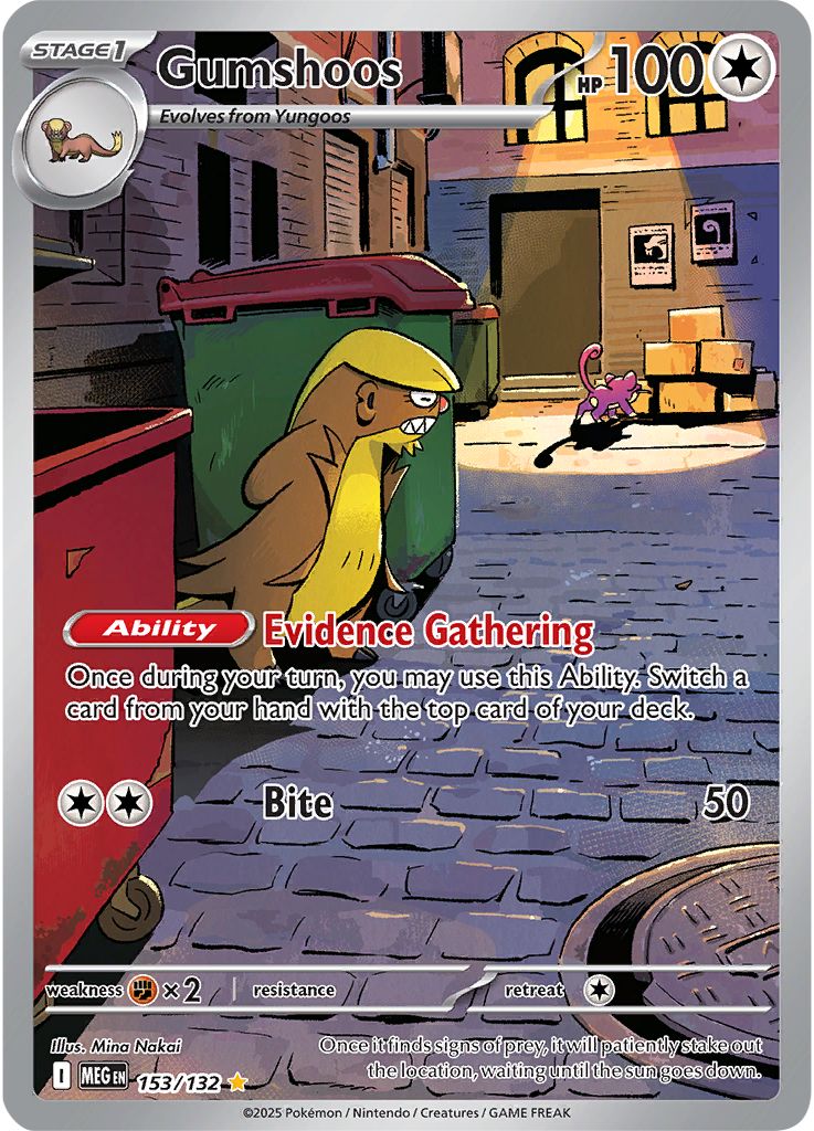 Gumshoos - [  153/132 ] - Illustration Rare - Pokemon ME01 Mega Evolution