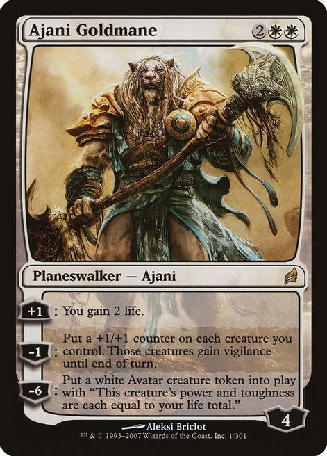 Ajani Goldmane - 1/301 - Rare Lorwyn