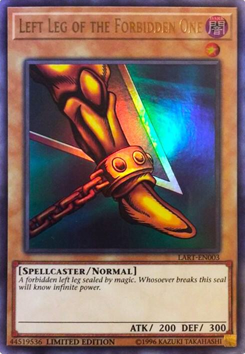 [US PRINT] [SEALED] Left Leg Of The Forbidden One -LART-EN003 - Ultra Rare Limited Edition