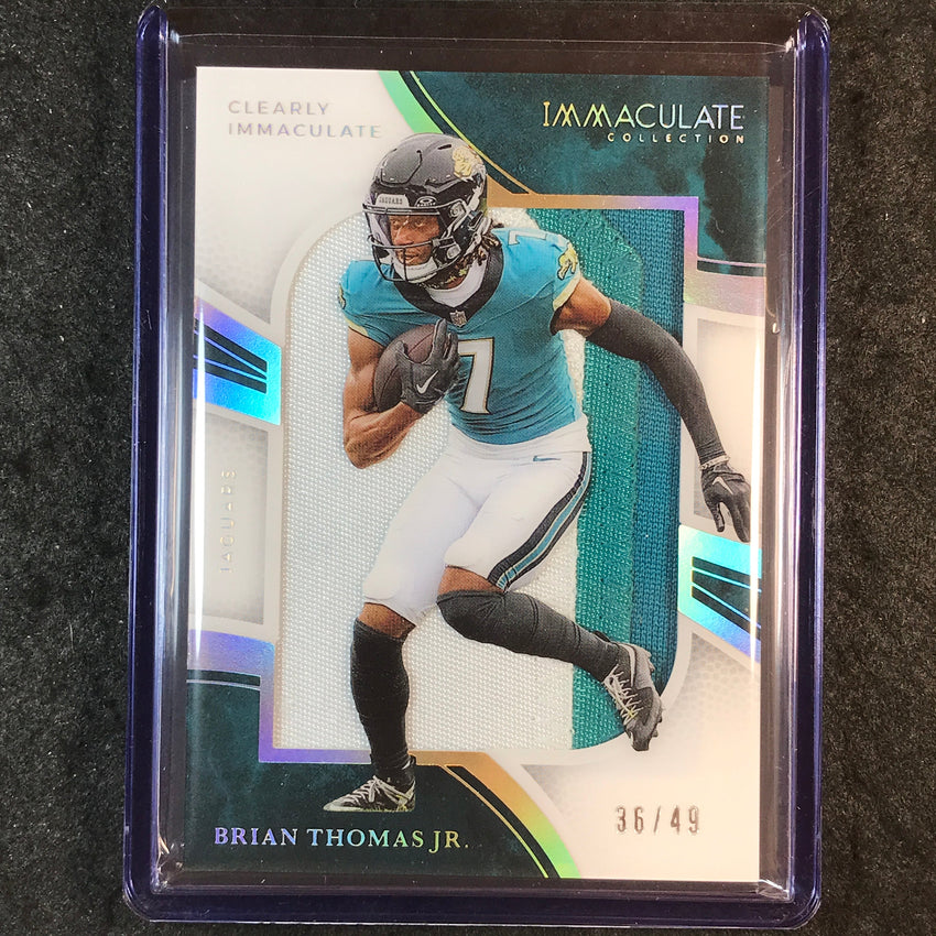 2025 Immaculate Football BRIAN THOMAS JR. Clearly Immaculate Patch Prime 36/49