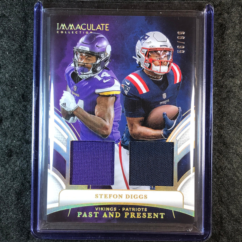 2025 Immaculate Football STEFON DIGGS Past and Present Materials Jersey 56/99