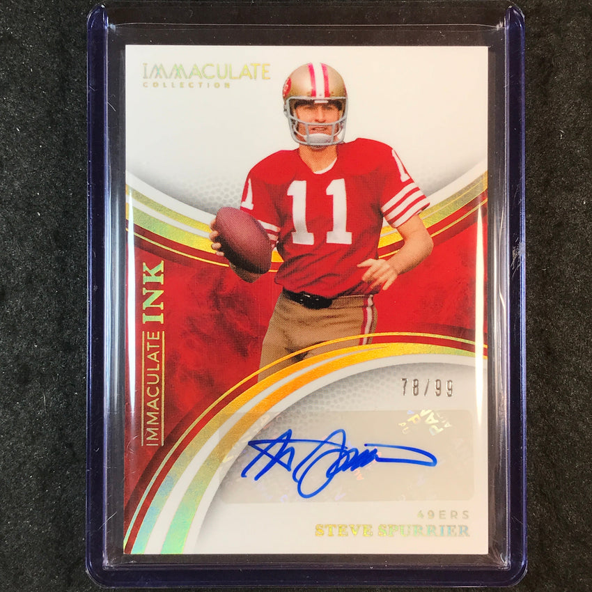 2025 Immaculate Football STEVE SPURRIER Immaculate Ink Auto 78/99
