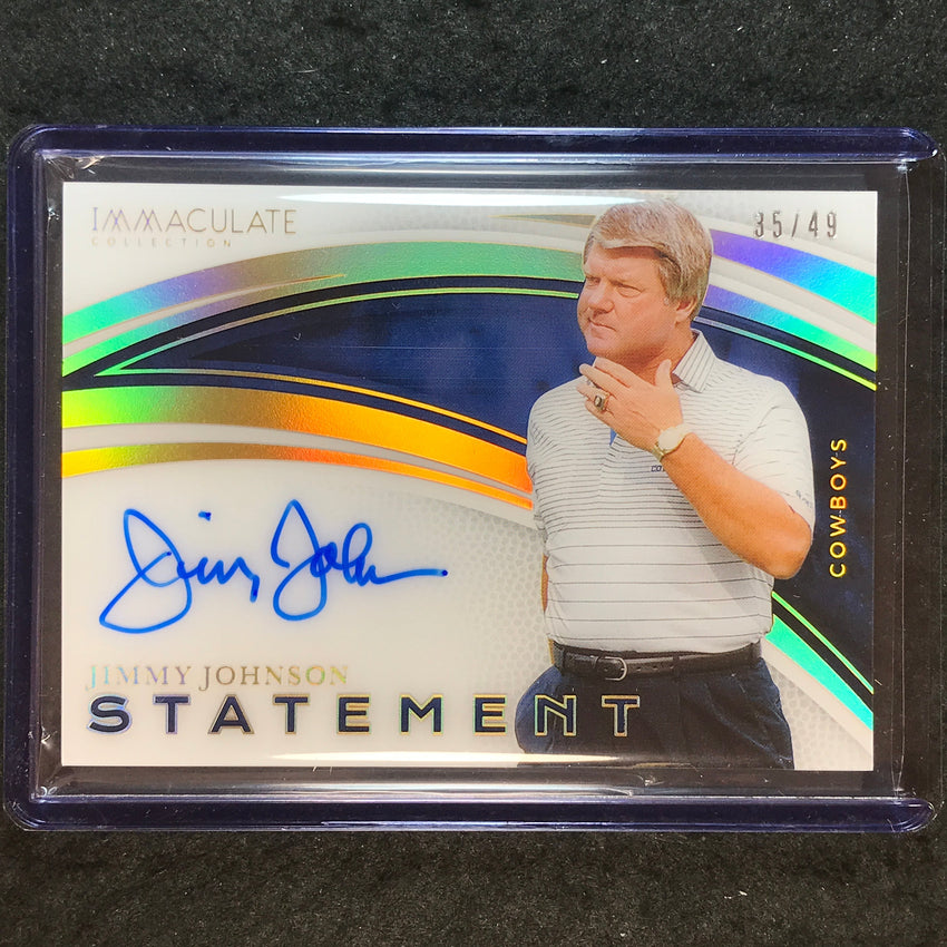 2025 Immaculate Football JIMMY JOHNSON Statement Signatures Auto 35/49