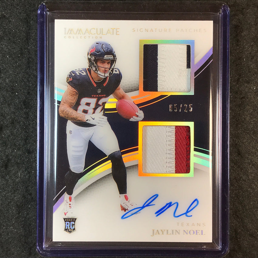 2025 Immaculate Football JAYLIN NOEL Signatures Patches Rookie Auto Gold 5/25