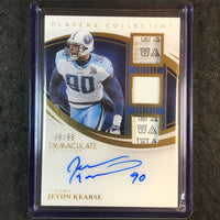2025 Immaculate Football JEVON KEARSE Players Collection Tag Patch Auto 88/99