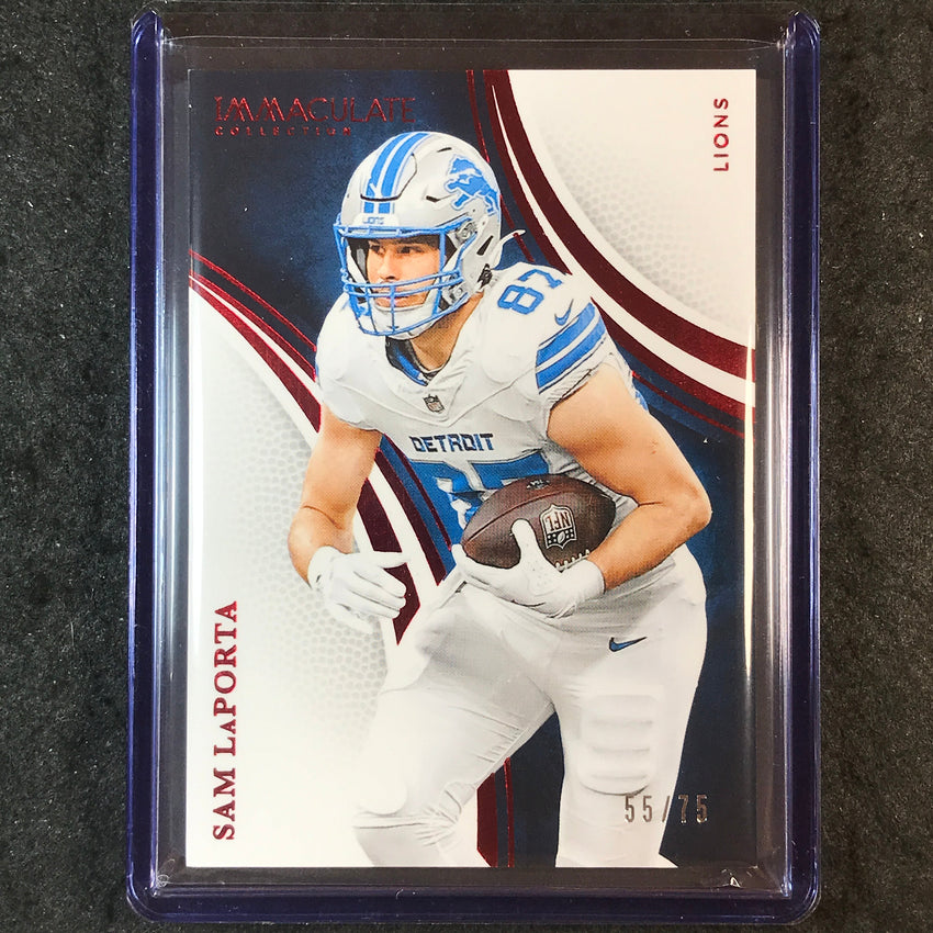 2025 Immaculate Football SAM LAPORTA Base Red 55/75 #10