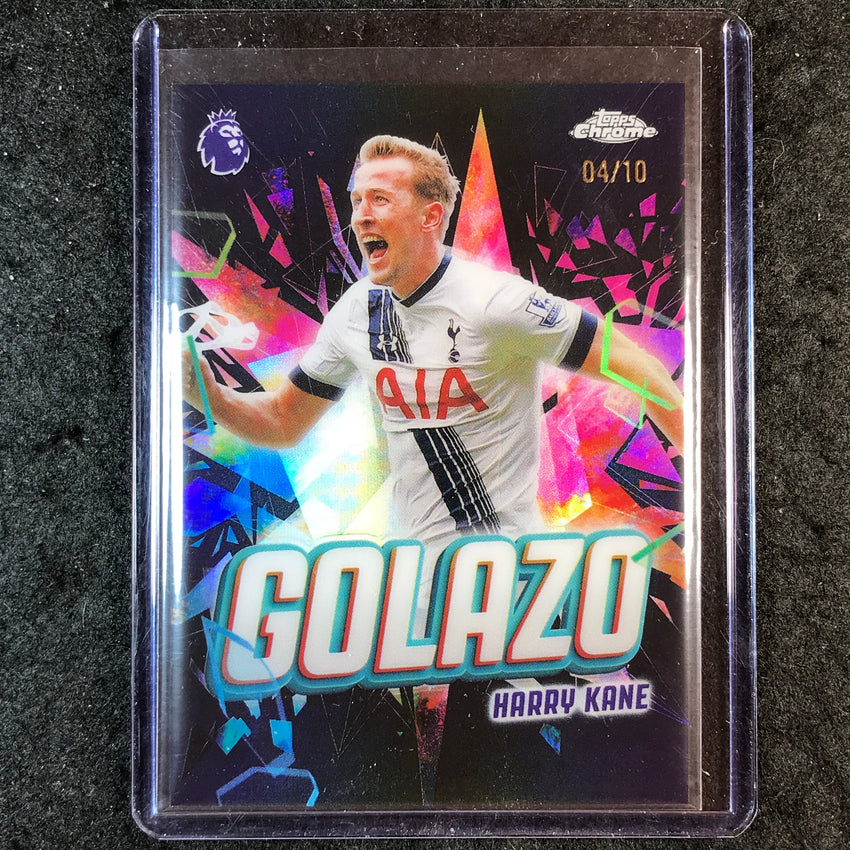 2026 Topps Chrome Premier League EPL HARRY KANE Golazo Black 4/10 #16