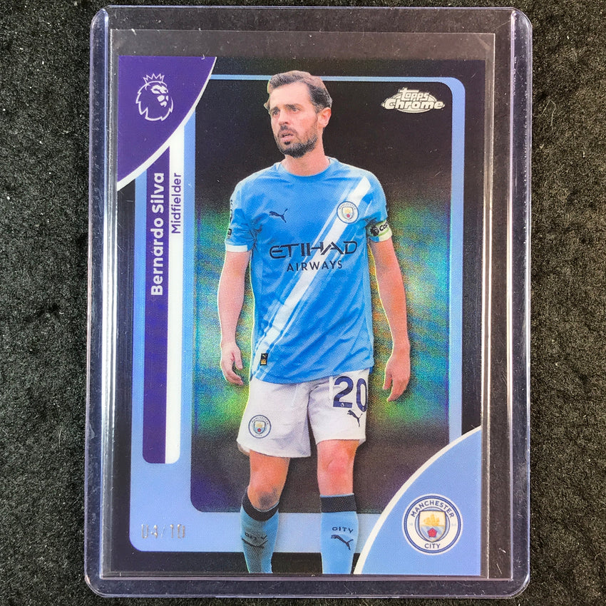 2026 Topps Chrome Premier League EPL BERNARDO SILVA Black 4/10 #123