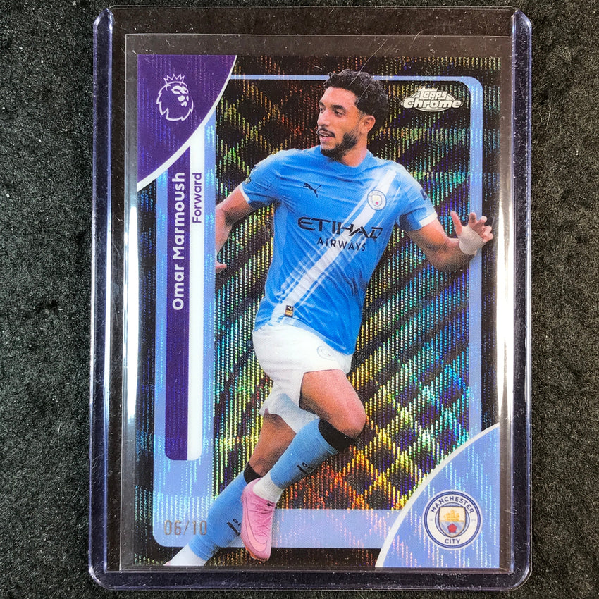 2026 Topps Chrome Premier League EPL OMAR MARMOUSH Black Wave 6/10 #121