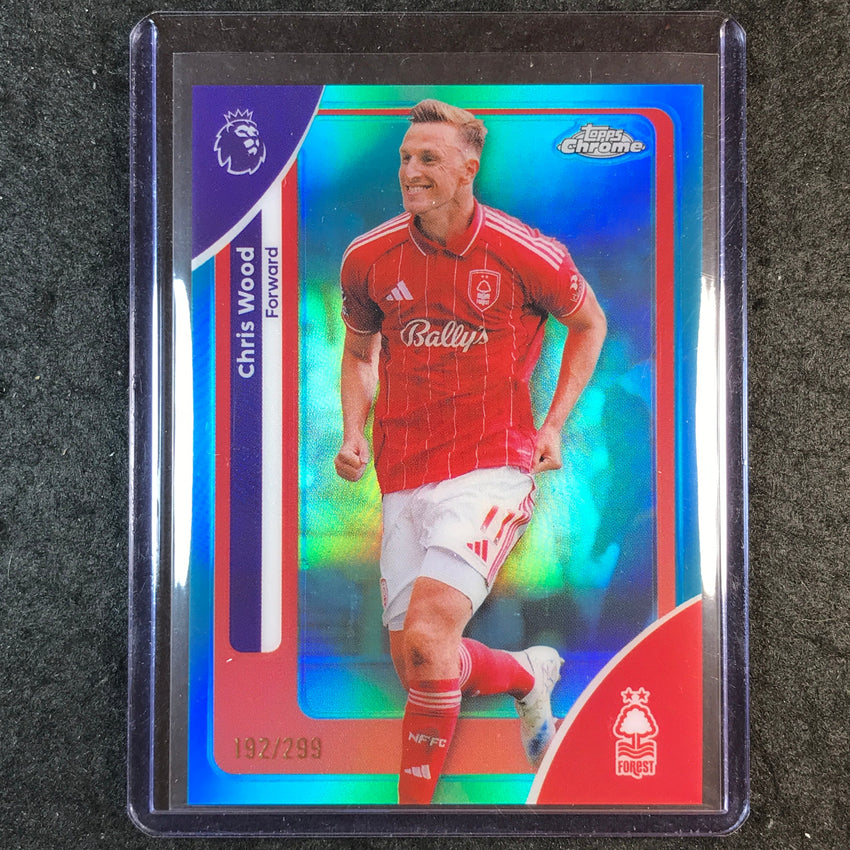2026 Topps Chrome Premier League EPL CHRIS WOOD Teal /299 #158