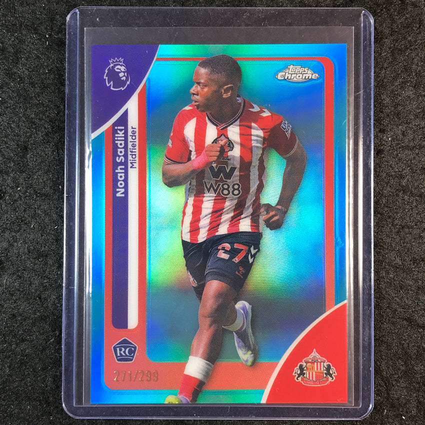 2026 Topps Chrome Premier League EPL NOAH SADIKI Rookie Teal /299 #161