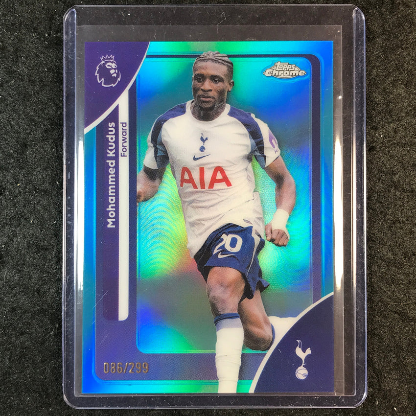 2026 Topps Chrome Premier League EPL MAHAMMED KUDUS Teal /299 #176