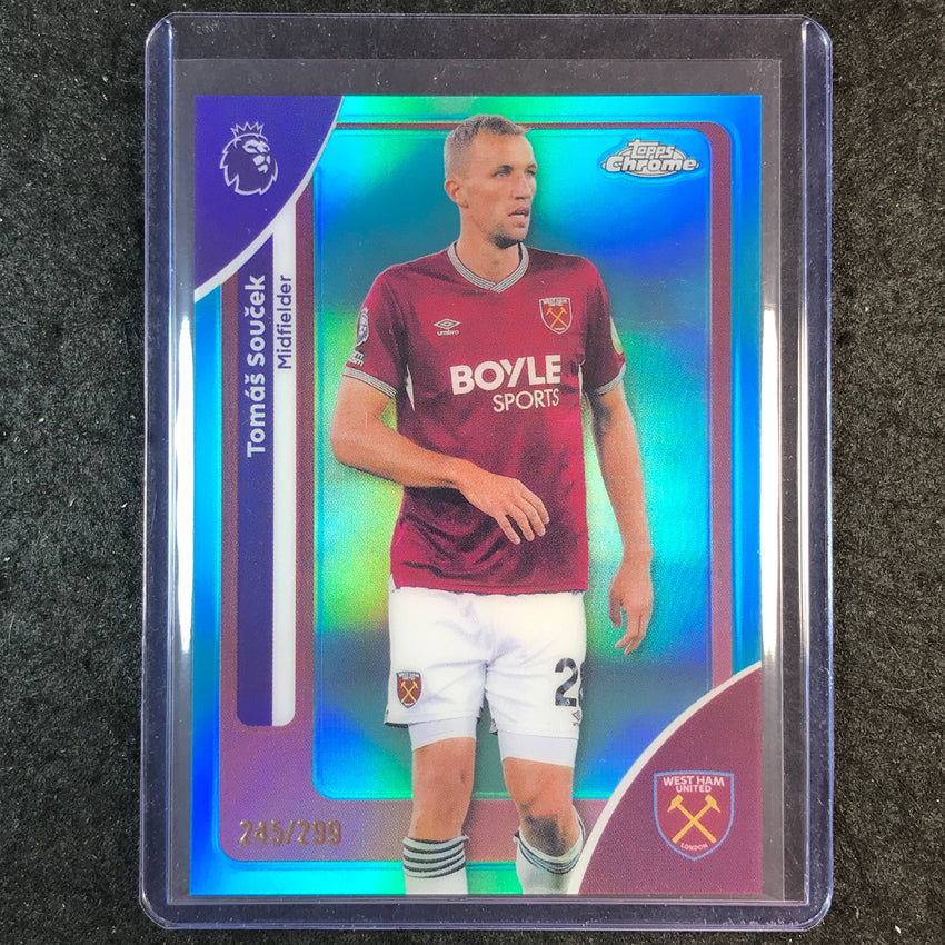 2026 Topps Chrome Premier League EPL TOMAS SOUCEK Teal /299 #188