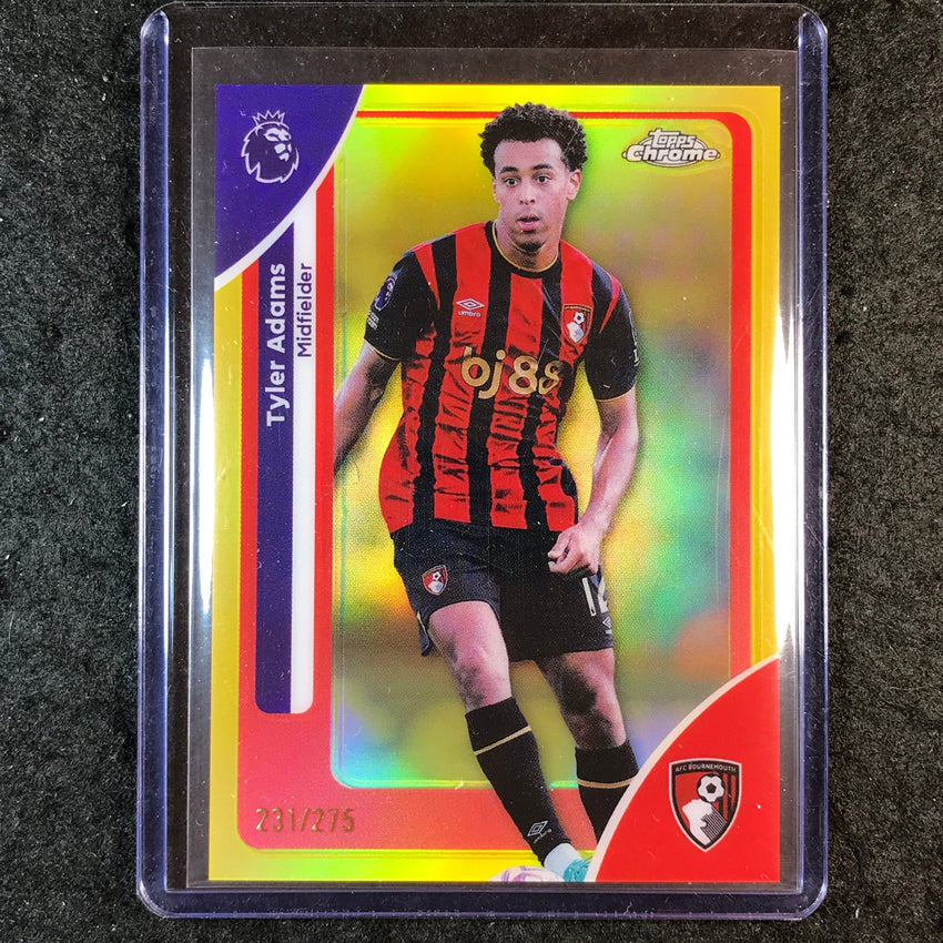 2026 Topps Chrome Premier League EPL TYLER ADAMS Yellow /275 #2