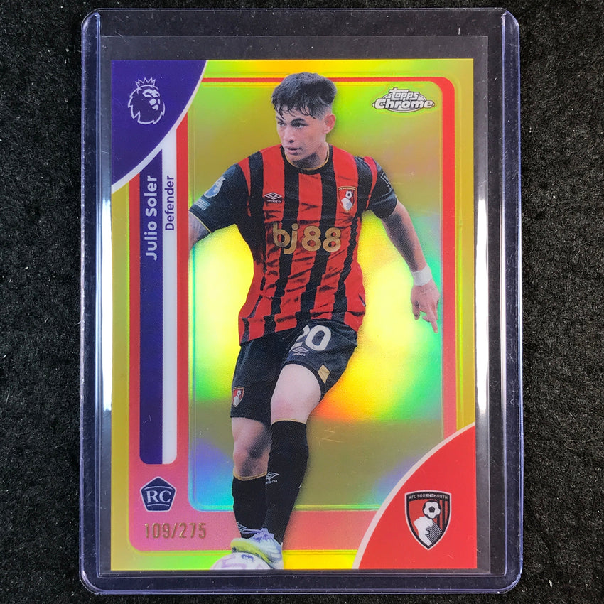 2026 Topps Chrome Premier League EPL JULIO SOLER Rookie Yellow /275 #5