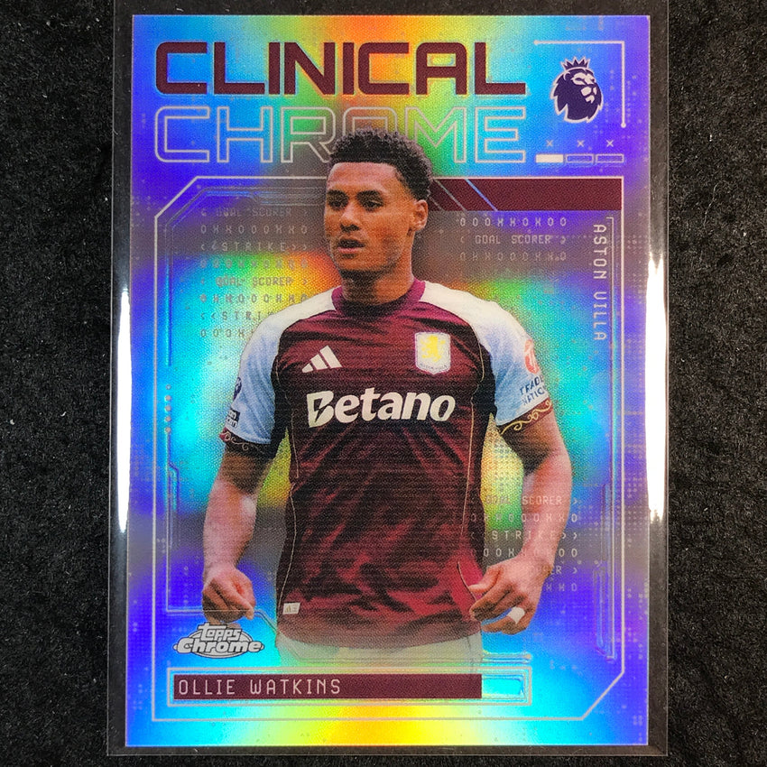 2026 Topps Chrome Premier League EPL OLLIE WATKINS Clinical Chrome #CC-18