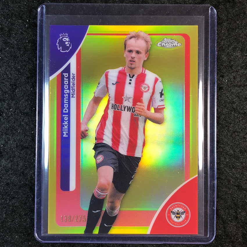 2026 Topps Chrome Premier League EPL MIKKEL DAMSGAARD Yellow /275 #33