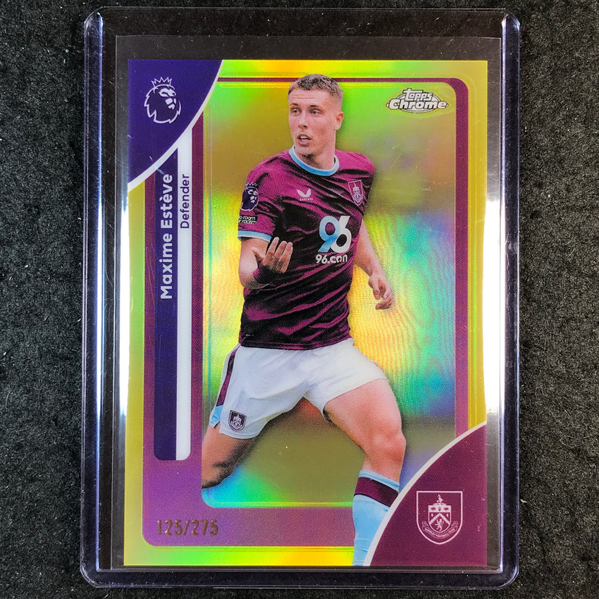 2026 Topps Chrome Premier League EPL MAXIME ESTEVE Yellow /275 #51