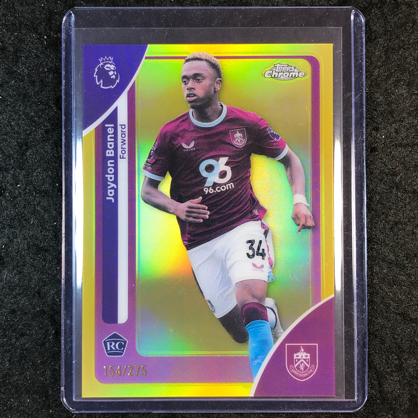 2026 Topps Chrome Premier League EPL JAYDON BANEL Rookie Yellow /275 #55