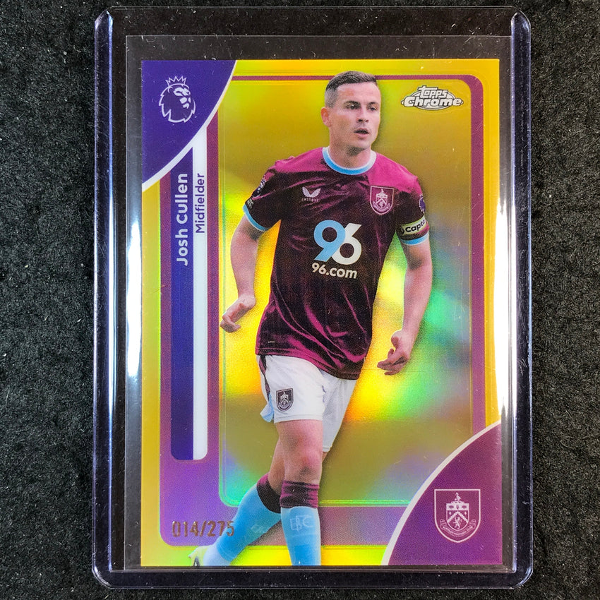 2026 Topps Chrome Premier League EPL JOSH CULLEN Yellow /275 #56