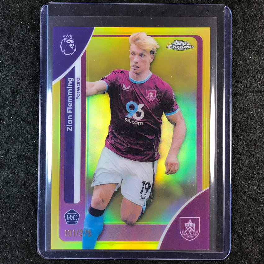 2026 Topps Chrome Premier League EPL ZIAN FLEMMING Rookie Yellow /275 #60