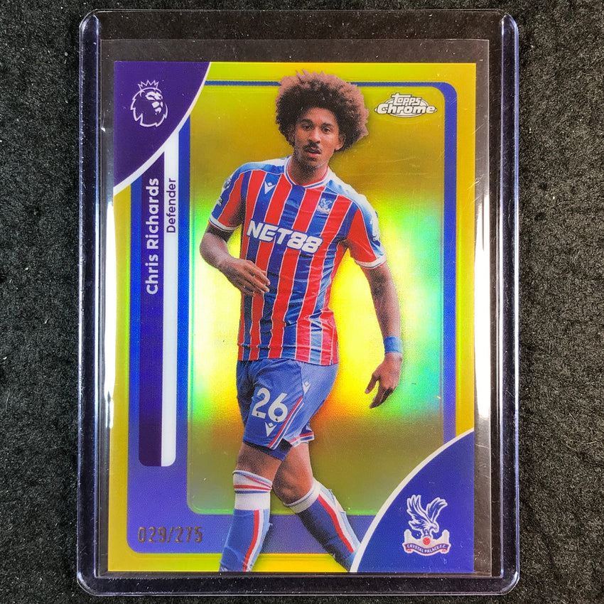 2026 Topps Chrome Premier League EPL CHRIS RICHARDS Yellow /275 #76